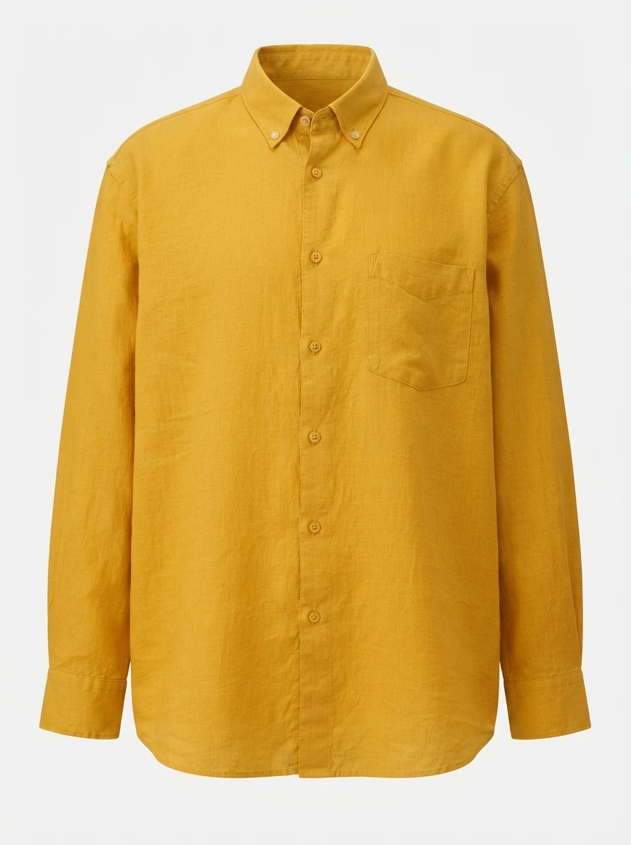 BELLI'S LINEN PLAIN SHIRT F/S, image 3
