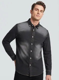 CLOFT DENIM DBL SHADE F/S SHIRT 1