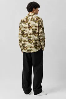 CAES LINEN PRINT SHIRT 3