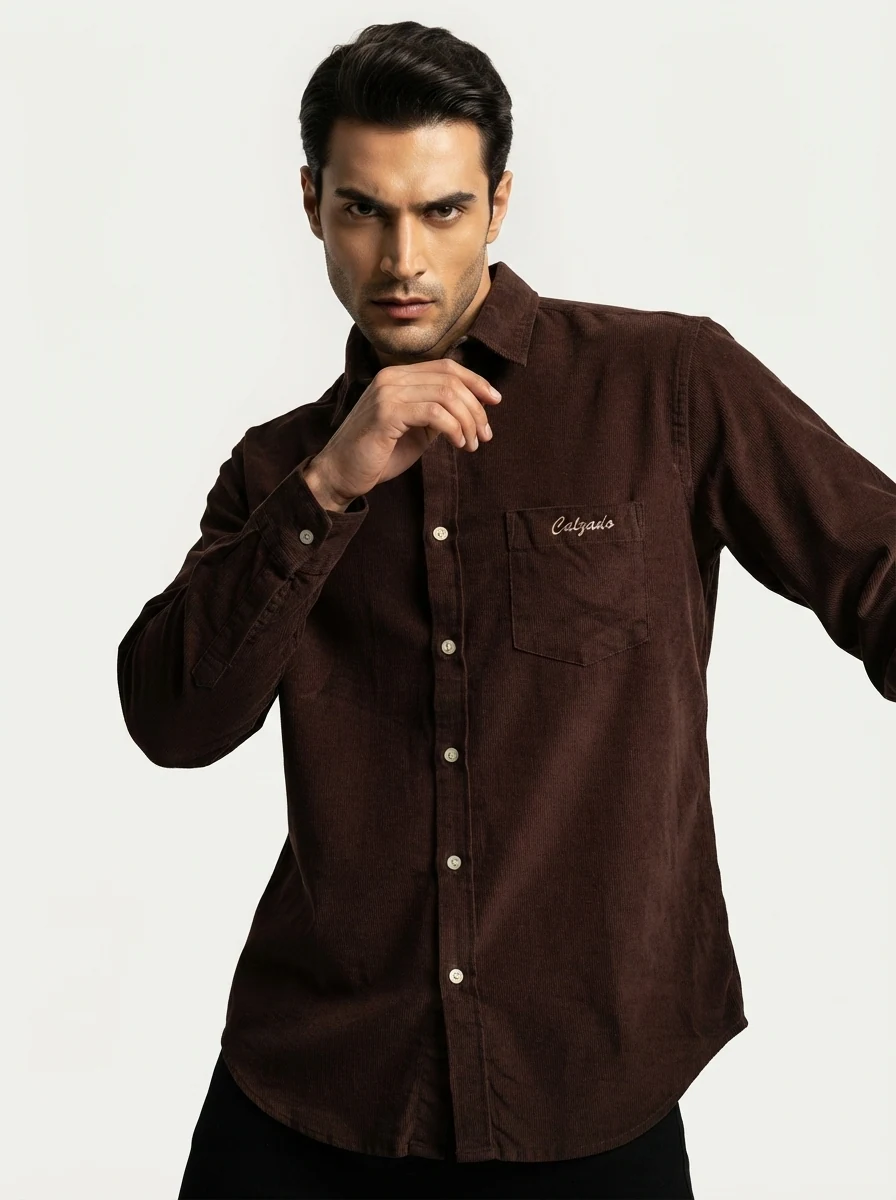CALZADO CORDUROY PLAIN F/S SHIRT, image 3