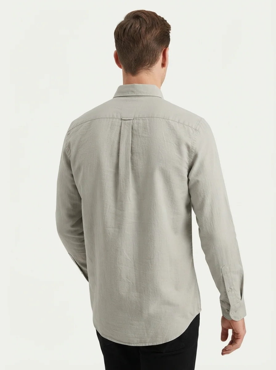 COCO CLUB LINEN PLAIN SHIRT F/S, image 2