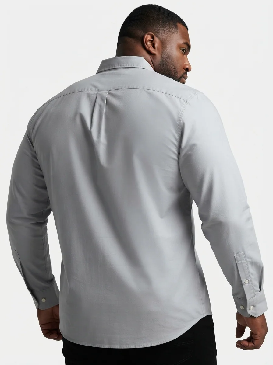 GR2059 CALZADO OXFORD PLAIN SHIRT M,L,XL,XXL, image 4