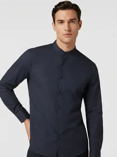 AUXOM SATIN PLAIN CHINESE SHIRT F/S 1