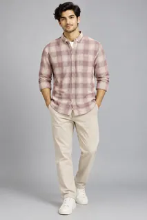 EGO OXFORD CHECKS SHIRT F/S 1