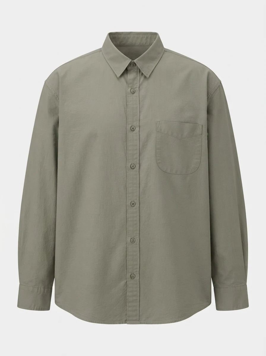 GR2055 CALZADO LINEN PLAIN SHIRT F/S, image 3