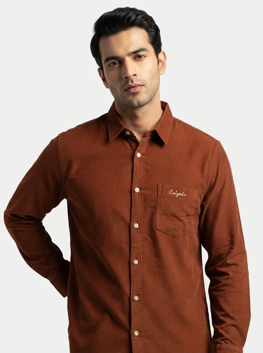CALZADO CORDUROY PLAIN F/S SHIRT