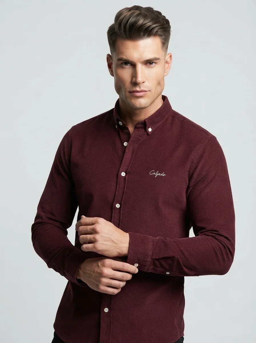 CALZADO CORDUROY PLAIN F/S SHIRT
