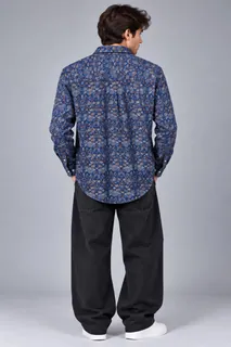 INGLISH PRINT F/S SHIRT 2