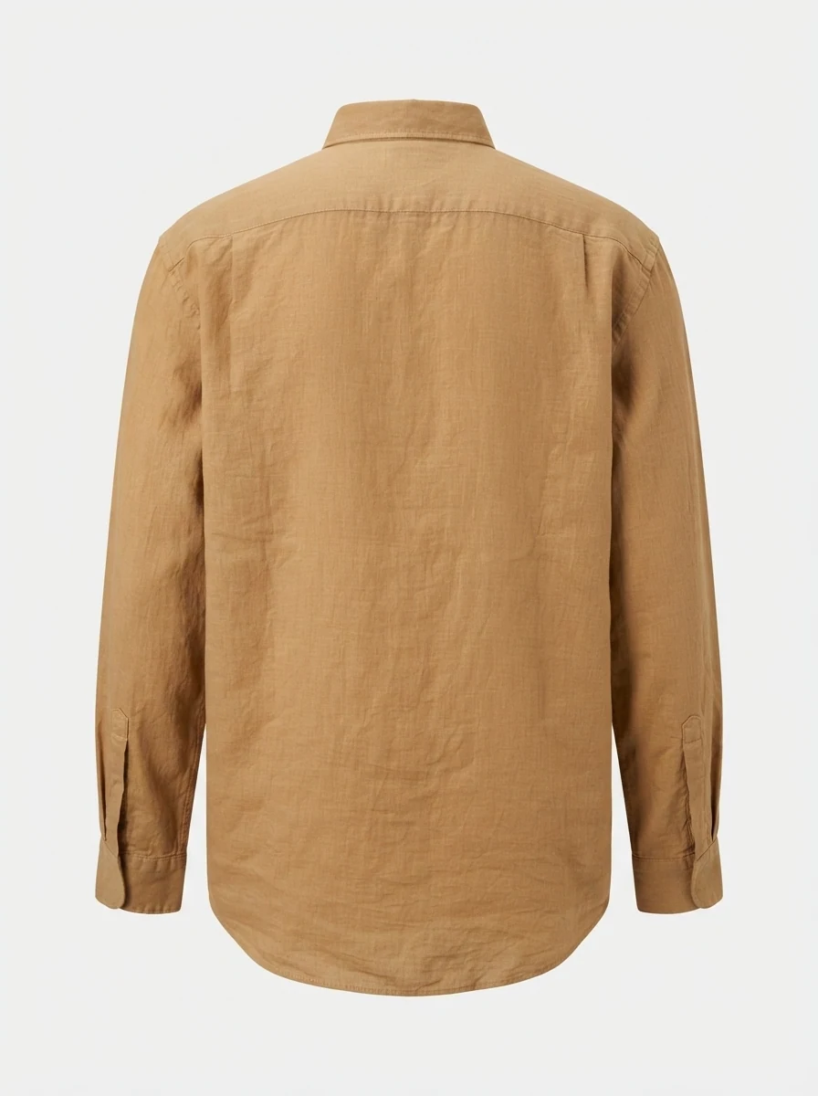 BELLI'S K11 LINEN SHIRT 588000 BIG SIZE-2XL-MAROON, image 4