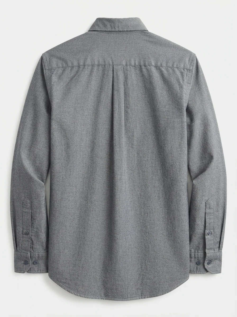 NOW AND THEN PLAIN SHIRT-L-DARK GREY, image 7