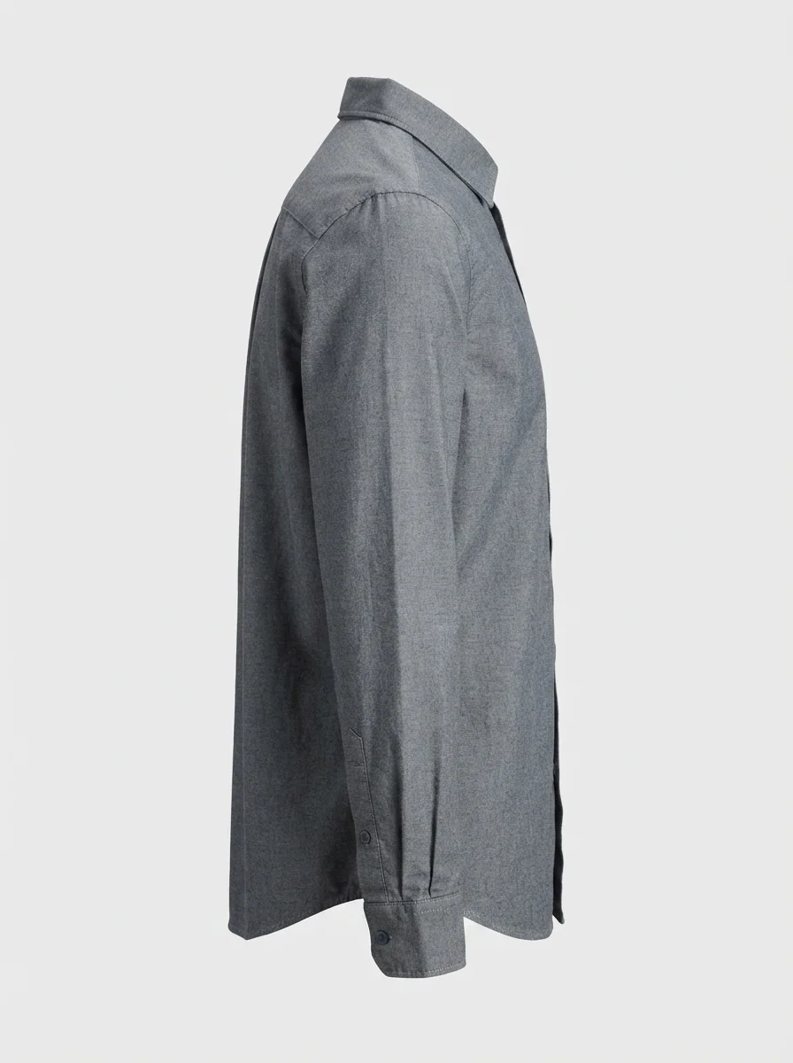 NOW AND THEN PLAIN SHIRT-L-DARK GREY, image 9