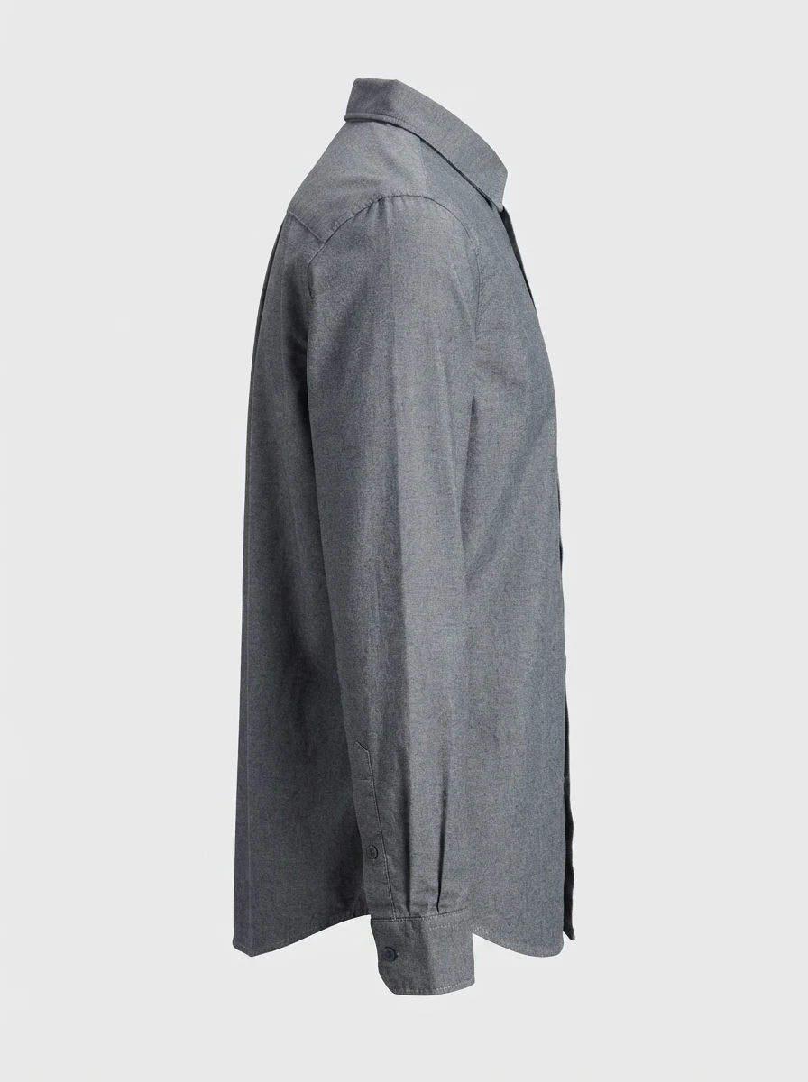 NOW AND THEN PLAIN SHIRT-L-DARK GREY, image 9