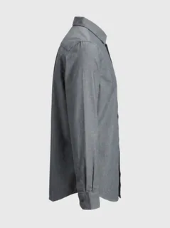 NOW AND THEN PLAIN SHIRT-L-DARK GREY 9