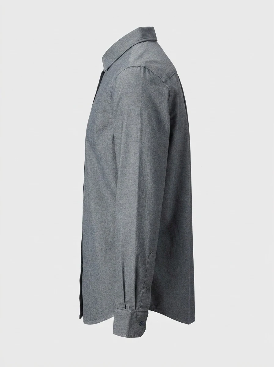 NOW AND THEN PLAIN SHIRT-L-DARK GREY, image 11