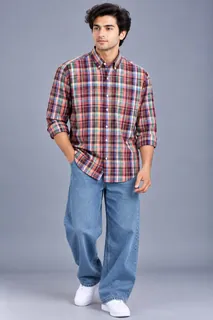 HAWCK OXFORD CHECKS F/S SHIRT 1