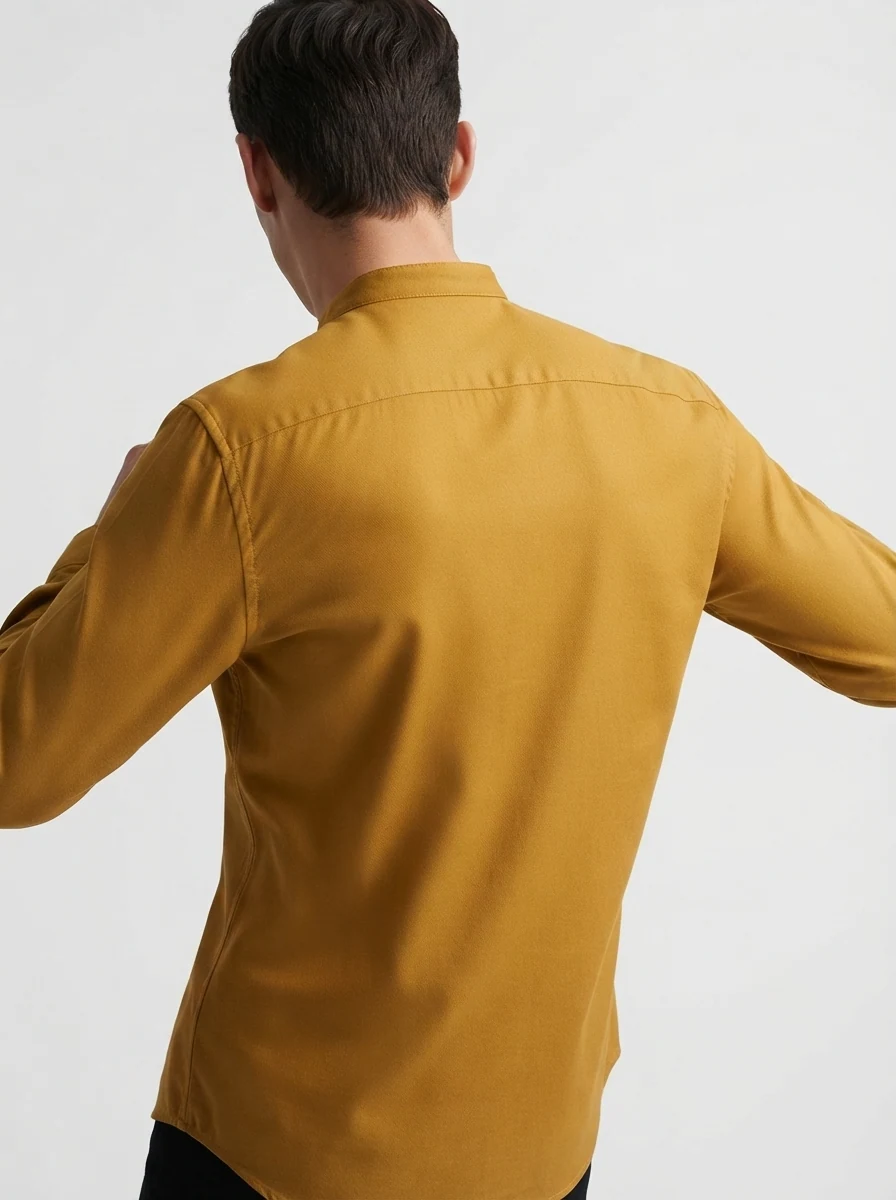 AUXOM SATIN PLAIN SHIRT F/S, image 2
