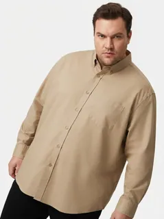 JEFF COLINS POLYLYCRA PLAIN SHIRT F/S 1