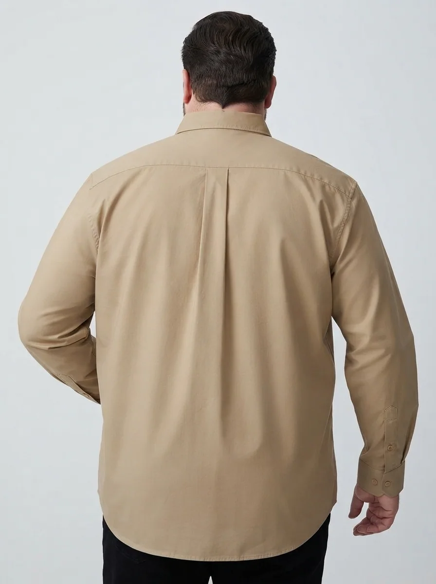 JEFF COLINS POLYLYCRA PLAIN SHIRT F/S, image 2