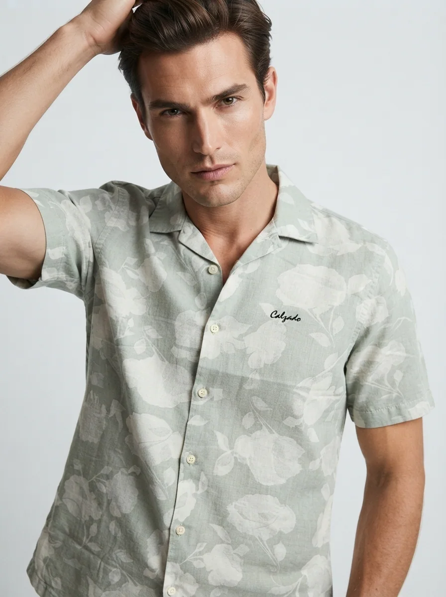 CALZADO LINEN PRINT H/S SHIRT, image 2