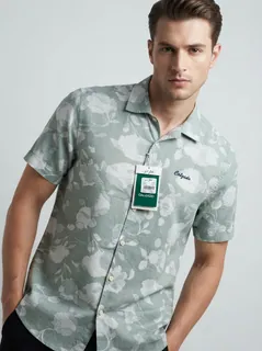 CALZADO LINEN PRINT H/S SHIRT 5