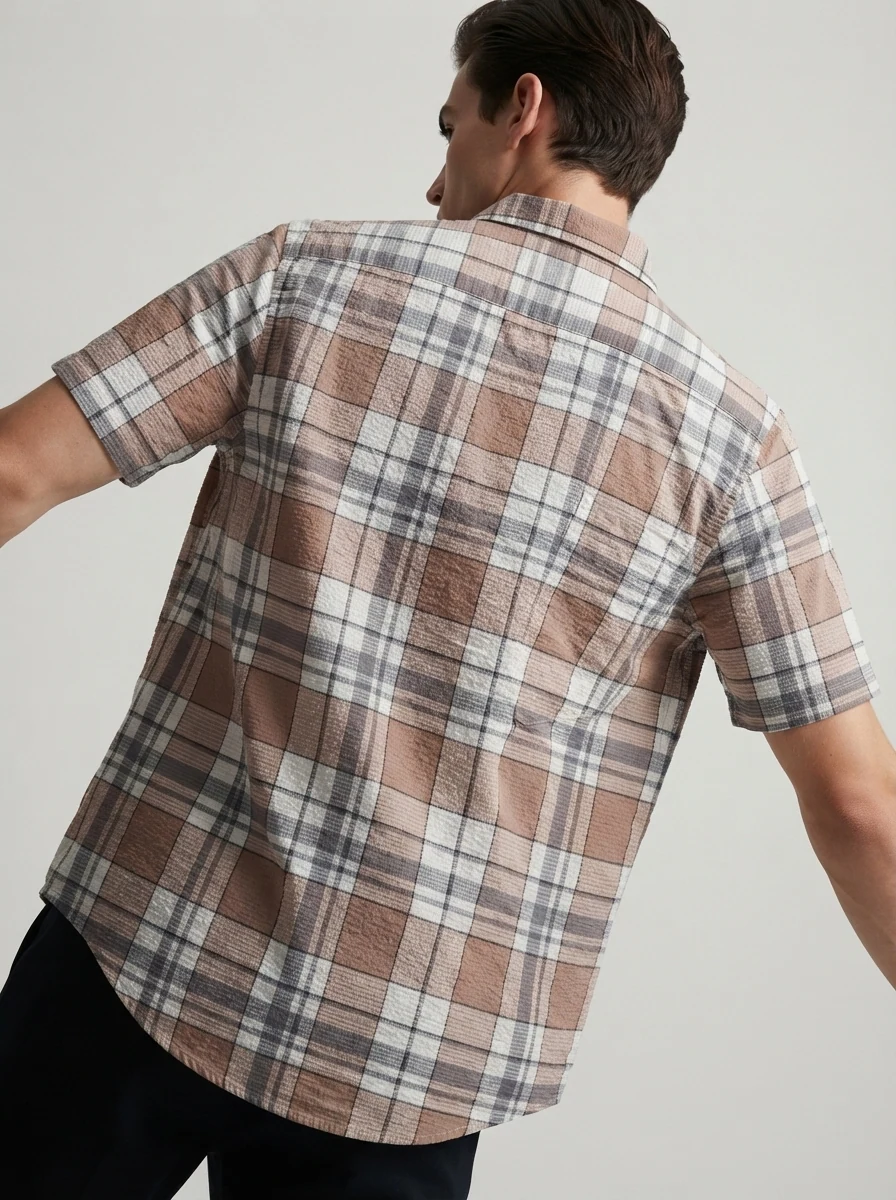 OXY POPCORN CHECK SHIRT F/S-M- BLUE&BLACK, image 2