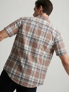 OXY POPCORN CHECK SHIRT F/S-M- BLUE&BLACK 2