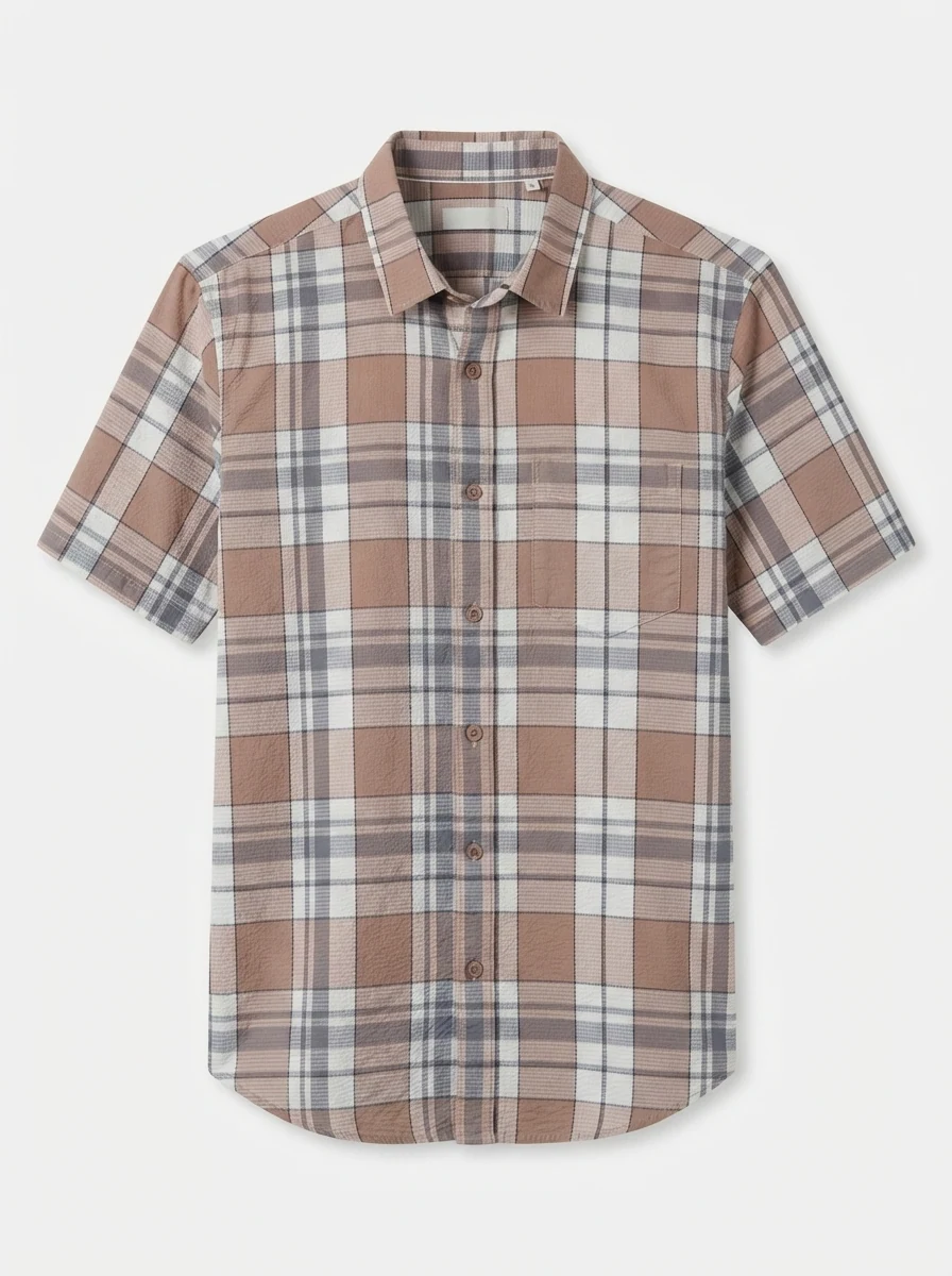 OXY POPCORN CHECK SHIRT F/S-M- BLUE&BLACK, image 3