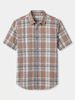 OXY POPCORN CHECK SHIRT F/S-M- BLUE&BLACK 3