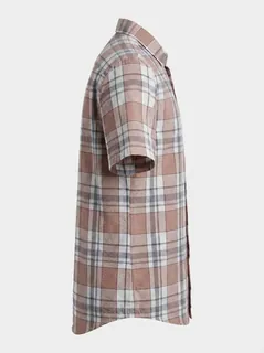 OXY POPCORN CHECK SHIRT F/S-M- BLUE&BLACK 5