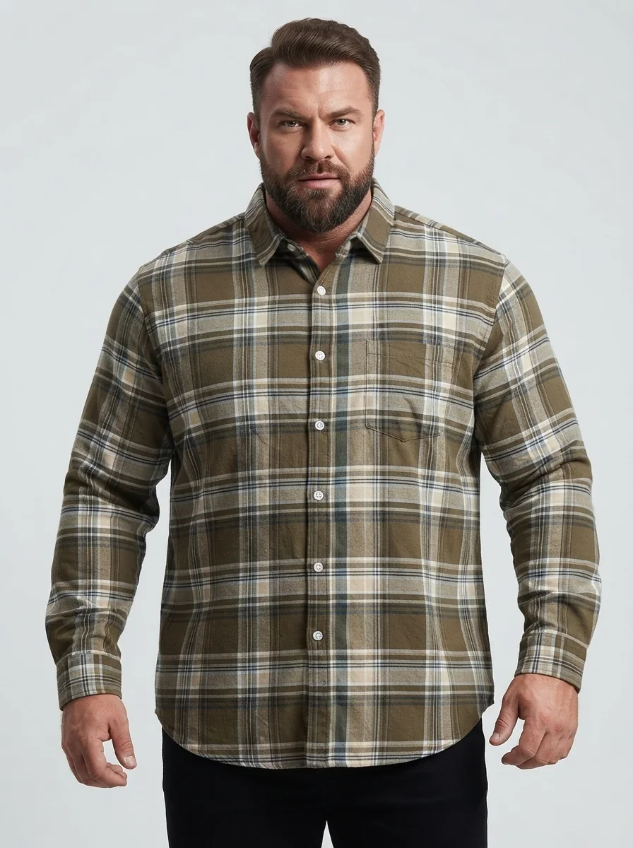 YELLOW CLOTHING CHECK SHIRT(6487), image 4