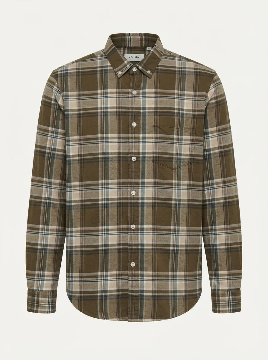 YELLOW CLOTHING CHECK SHIRT(6487), image 6