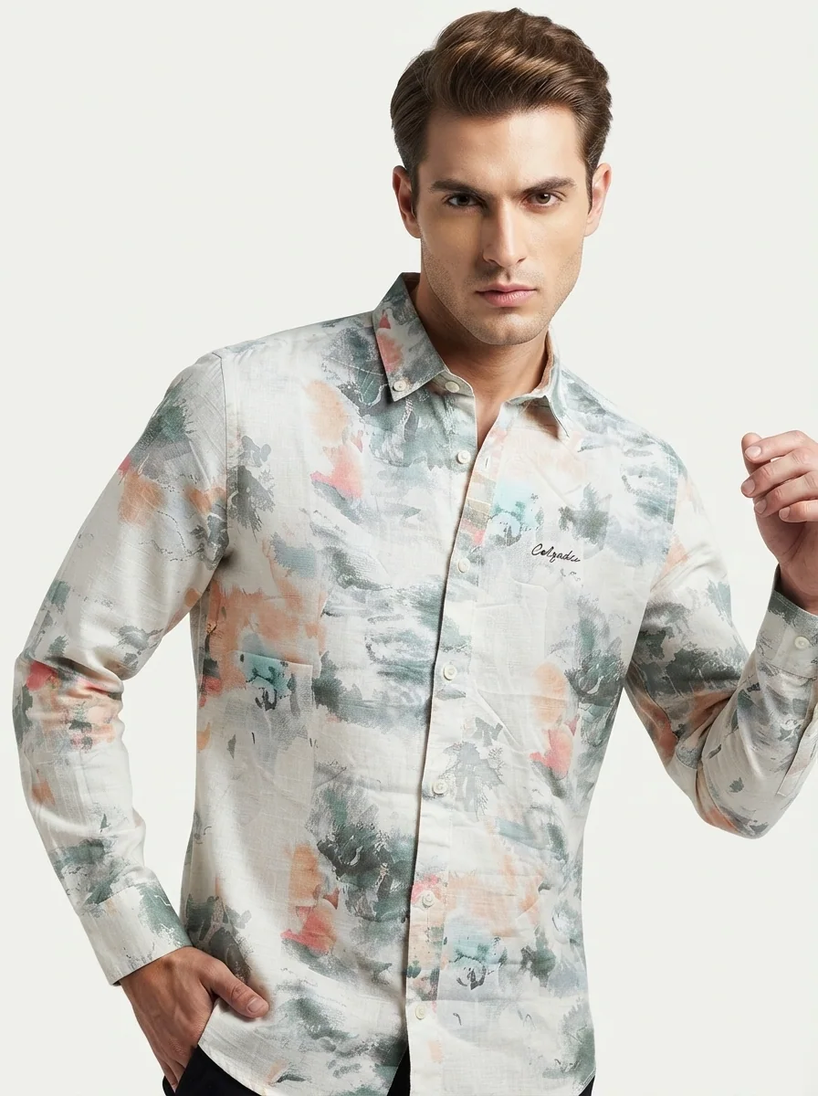 CALZADO LINEN PRINT SHIRT F/S