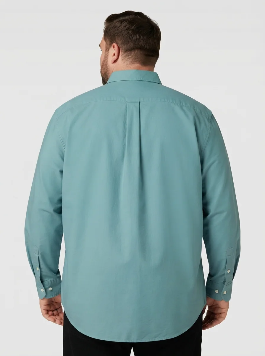 RED JEAN OXFORD PLAIN SHIRT F/S, image 2