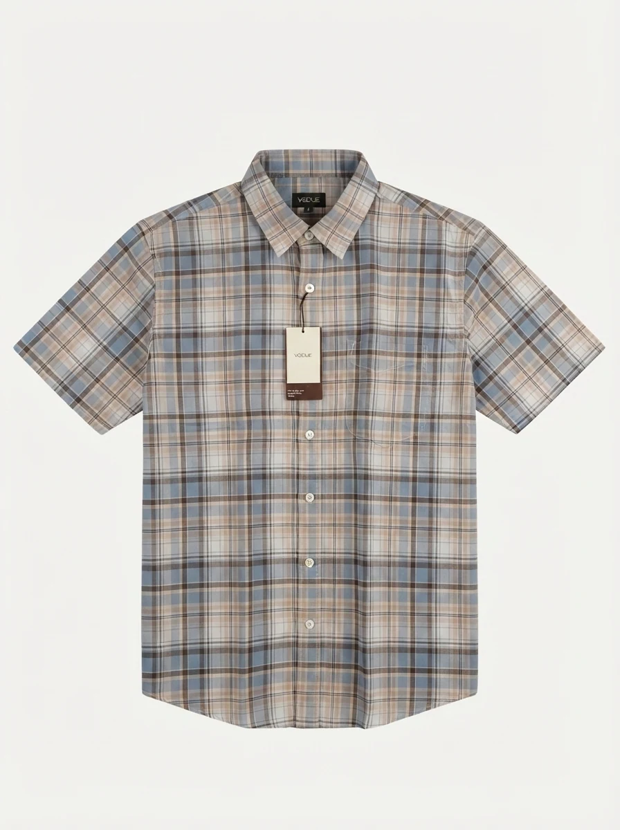 VOGUE OXFORD CHECK SHIRT H/S, image 3