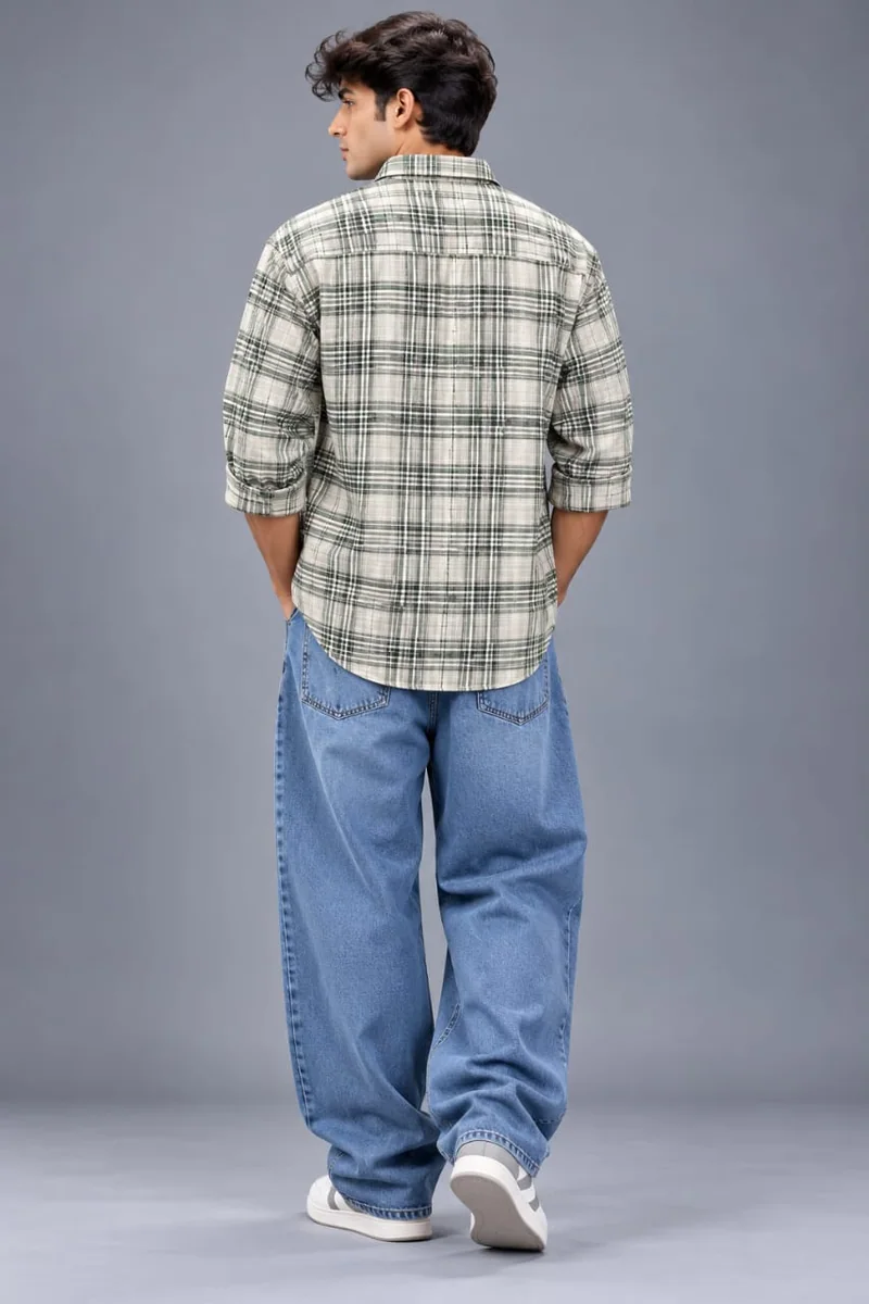 RED JEAN CHECK SHIRT, image 2