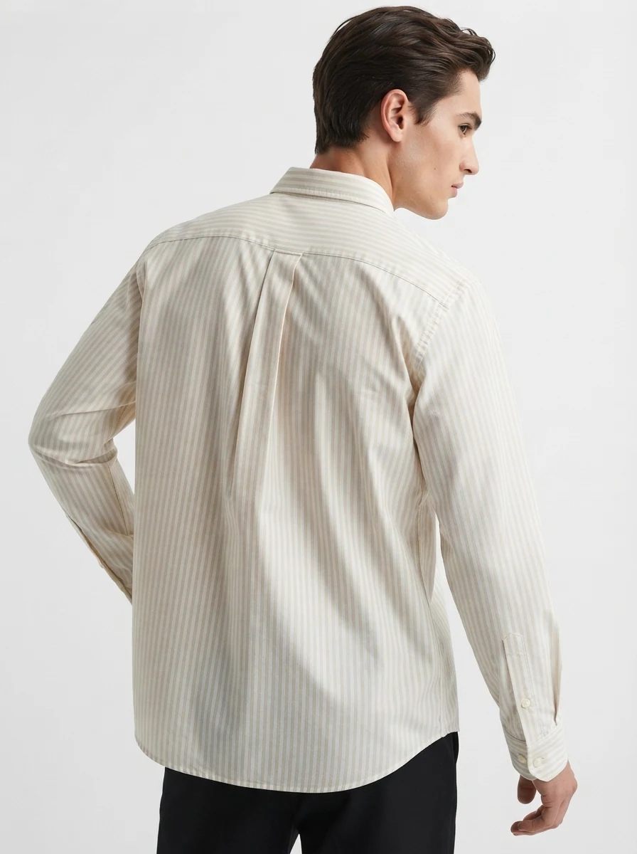 INGLISH IMP PLAIN SHIRT F/S-M-WHITE&PINK, image 2