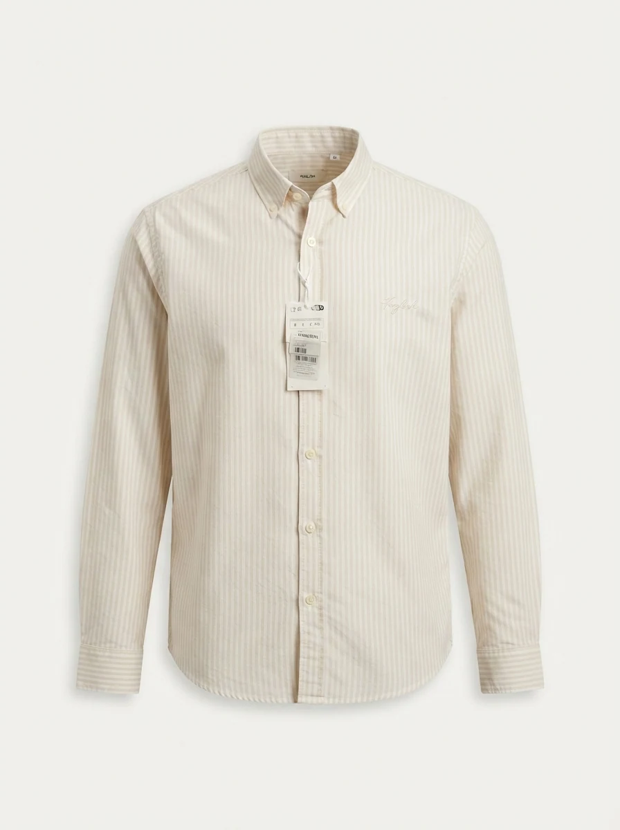 INGLISH IMP PLAIN SHIRT F/S-M-WHITE&PINK, image 3