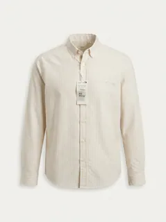 INGLISH IMP PLAIN SHIRT F/S-M-WHITE&PINK 3
