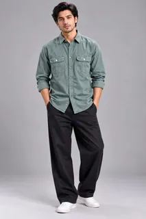 BELLIS DOUBLE POCKET F/S SHIRT 1