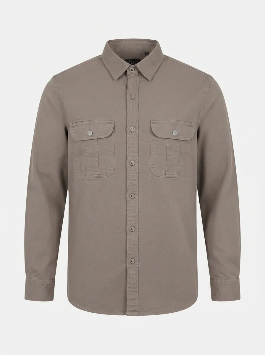 BELLI'S PREMIUM OXFORD PLAIN SHIRT F/S, image 6