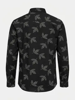 CARBON MILLSCHI SHIRT-XL-WHITE&OLIVE GREEN 4
