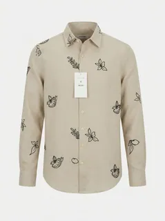 INGLISH EMBROIDERY SHIRT-XL-BLACK 3