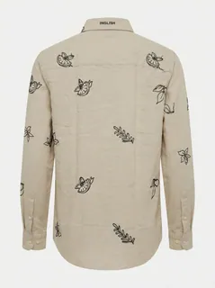 INGLISH EMBROIDERY SHIRT-XL-BLACK 4