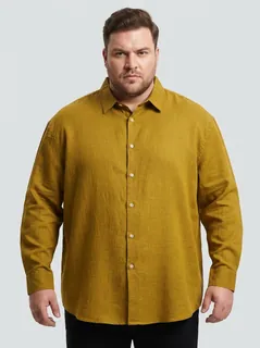 CLOFT LINEN PLAIN SHIRT F/S 1