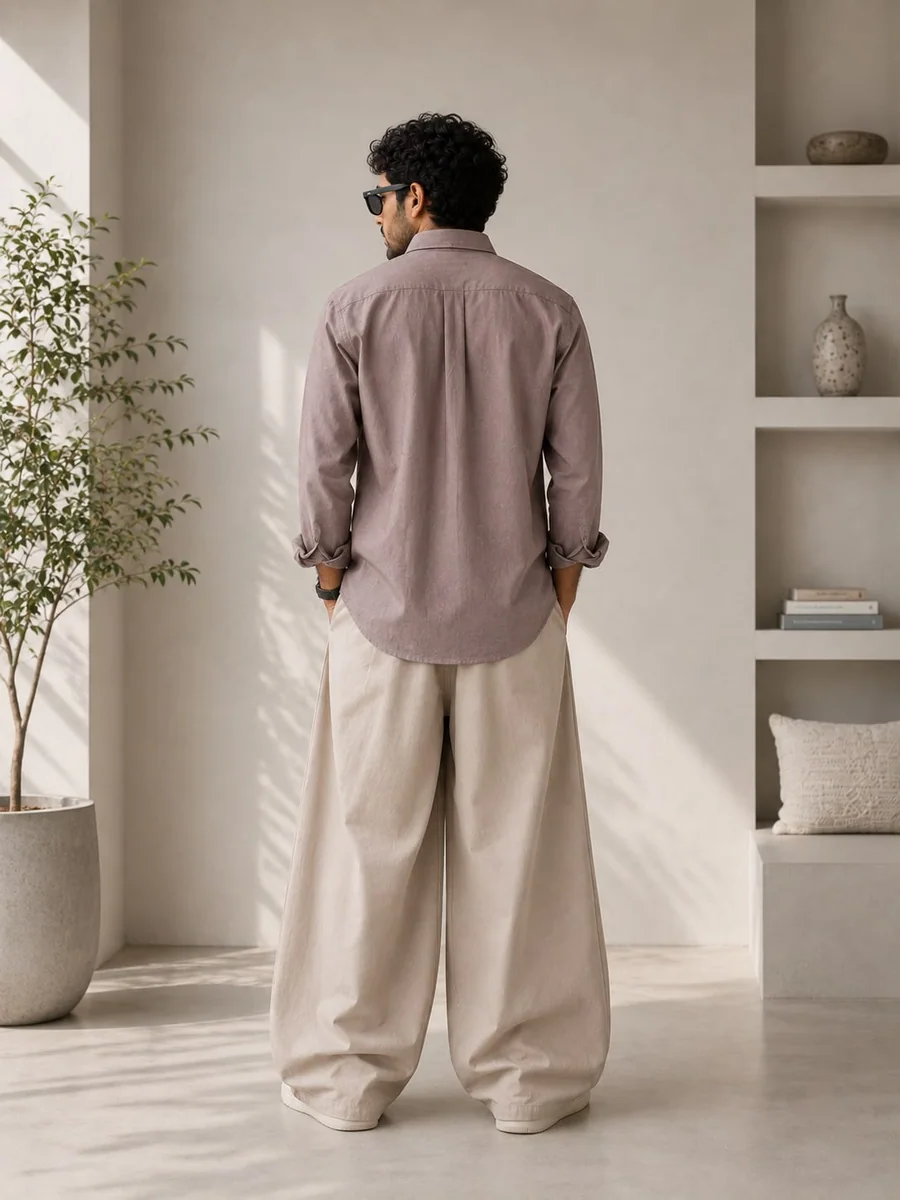 INGLISH IMP PLAIN SHIRT-M-LIGHT GREY, image 2