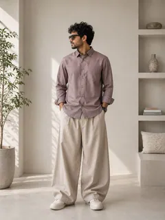 INGLISH IMP PLAIN SHIRT-M-LIGHT GREY 3