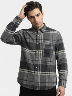 NELLY CORDUROY CHECK F/S SHIRT 1