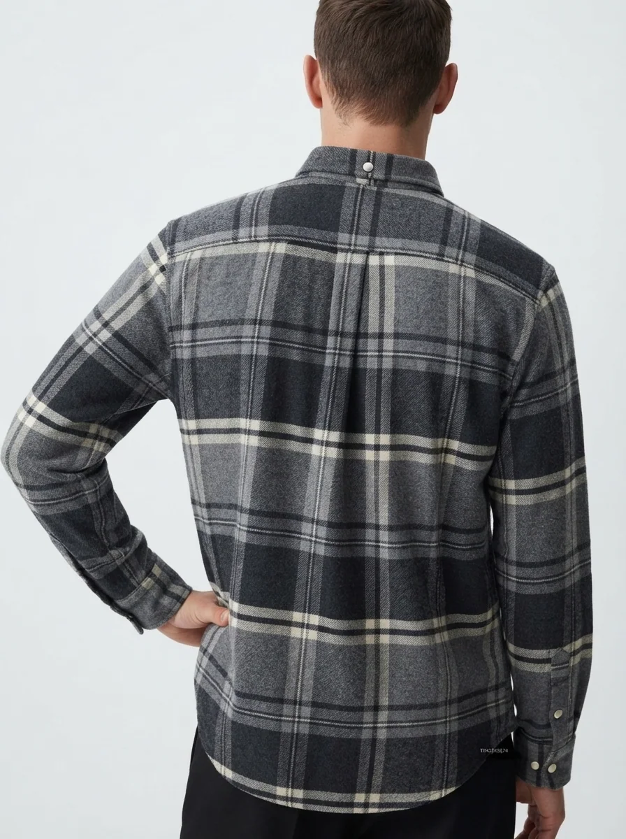 NELLY CORDUROY CHECK F/S SHIRT, image 2