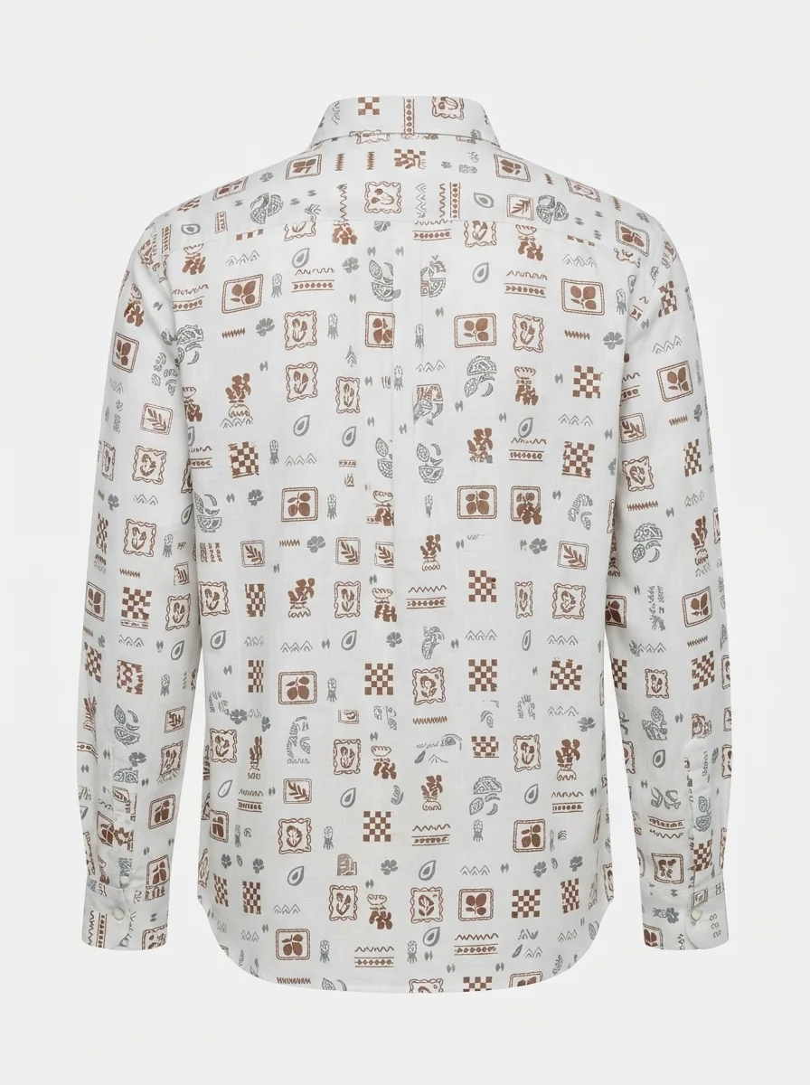 CLOFT IMP PRINT SHIRT F/S-2XL-BLACK&LIGHT BLUE, image 4