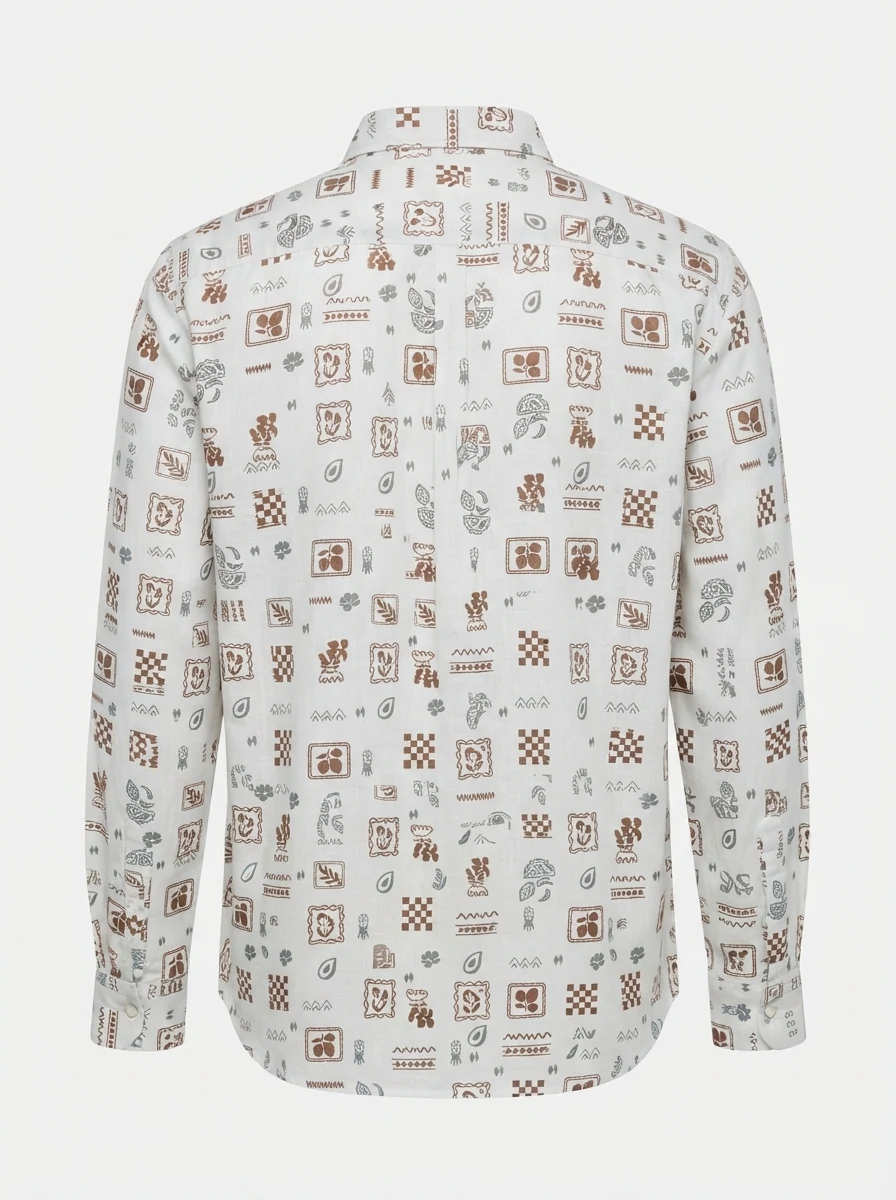 CLOFT IMP PRINT SHIRT F/S-2XL-BLACK&LIGHT BLUE, image 4